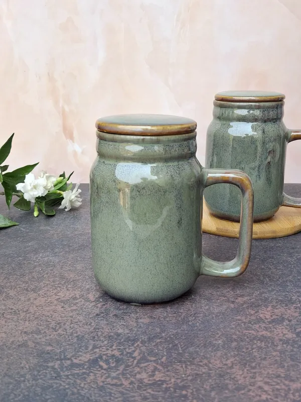 Green_Glaze_Finish_Large_Size_Mug_With_Lid-(350ml)