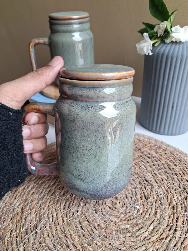Green_Glaze_Finish_Large_Size_Mug_With_Lid-(350ml)