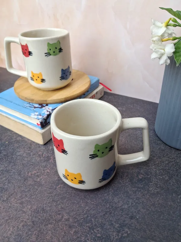 Cat_Face_Design_Ceramic_Coffee_Mug_Artisanal_Charm-_Medium(250ml)