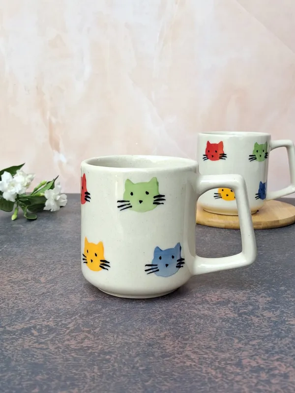 Cat_Face_Design_Ceramic_Coffee_Mug_Artisanal_Charm-_Medium(250ml)