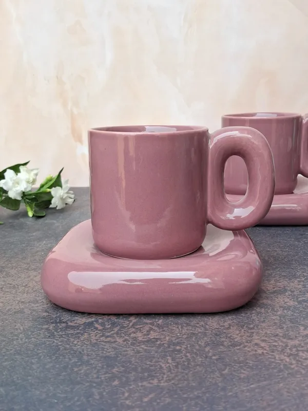 Magenta_Large_Stylish_Mug_&_Saucer_Set(Set_of_2)-_350ml