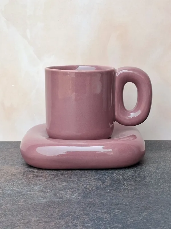 Magenta_Large_Stylish_Mug_&_Saucer_Set(Set_of_2)-_350ml