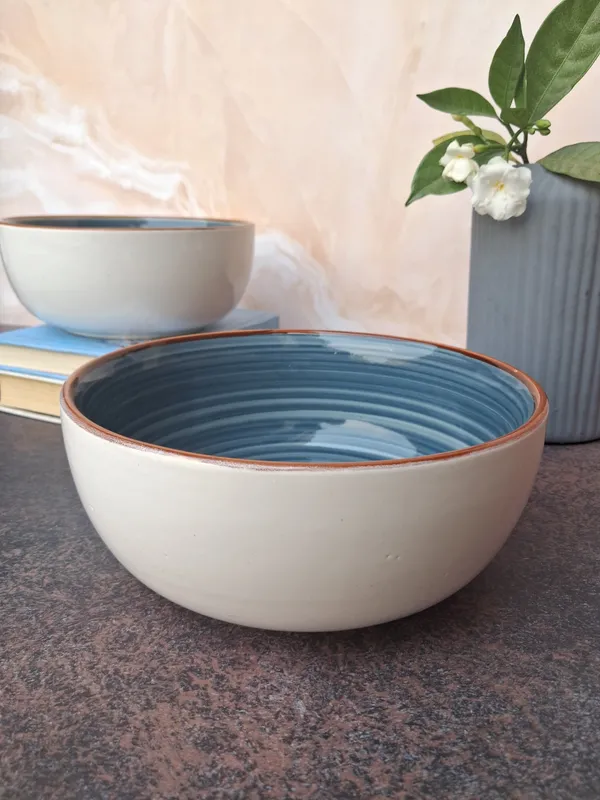 Handcrafted_Cream_Ceramic_7"_Serving_Cum_Snack_Bowl_(Pack_Of_1)