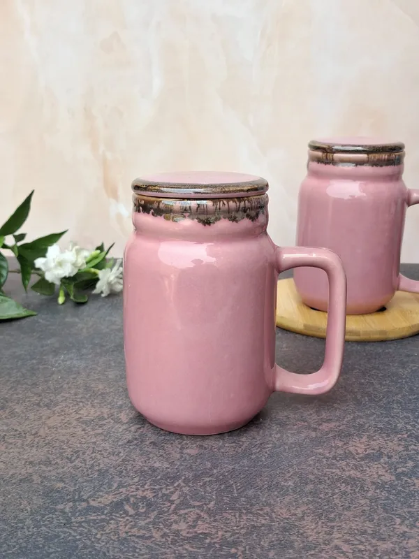 Pink_Glaze_Finish_Large_Size_Mug_With_Lid-(350ml)