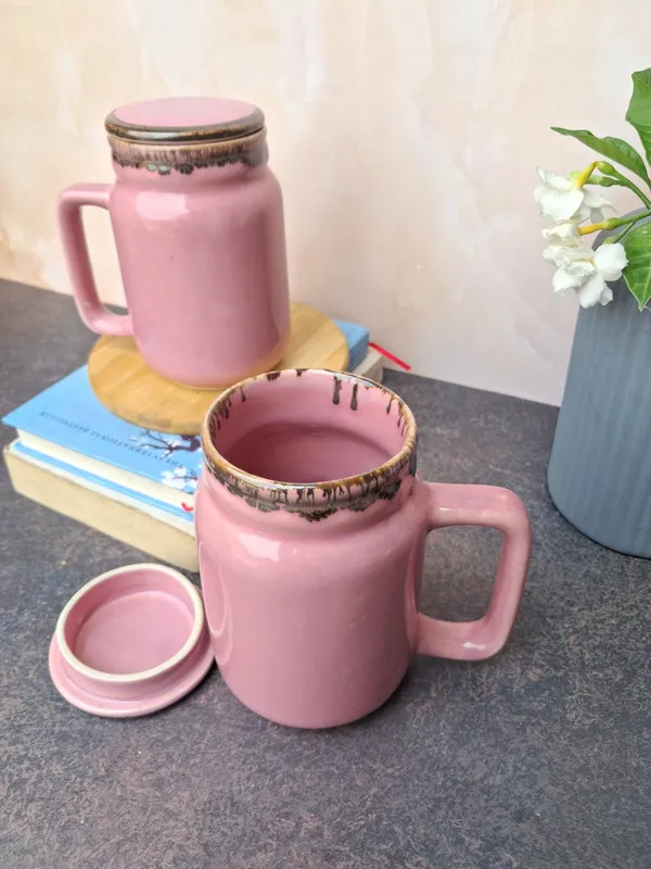 Pink_Glaze_Finish_Large_Size_Mug_With_Lid-(350ml)