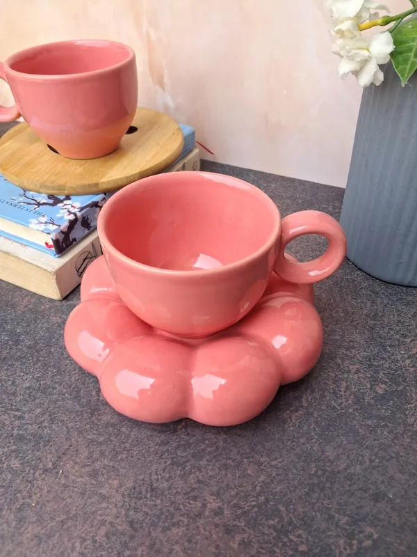 Pink_Glaze_Finish_Small_Cup_With_Stylish_Saucer(Set_of_2)