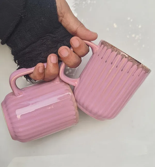 Handcrafted_Ceramic_Coffee_Mug:_Petite_Charm,_Glossy_Finish,_9.5x9.5x10.5cm_-_Pink