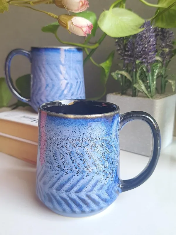 Petite_Ceramic_Coffee_Mug:_Artisanal_Charm,_Glossy_Finish_-_Blue
