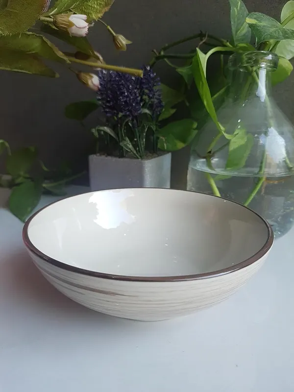 Ceramic_Handcrafted_Cream-Glaze_Finish_Serving_Cum_Snack_Bowl