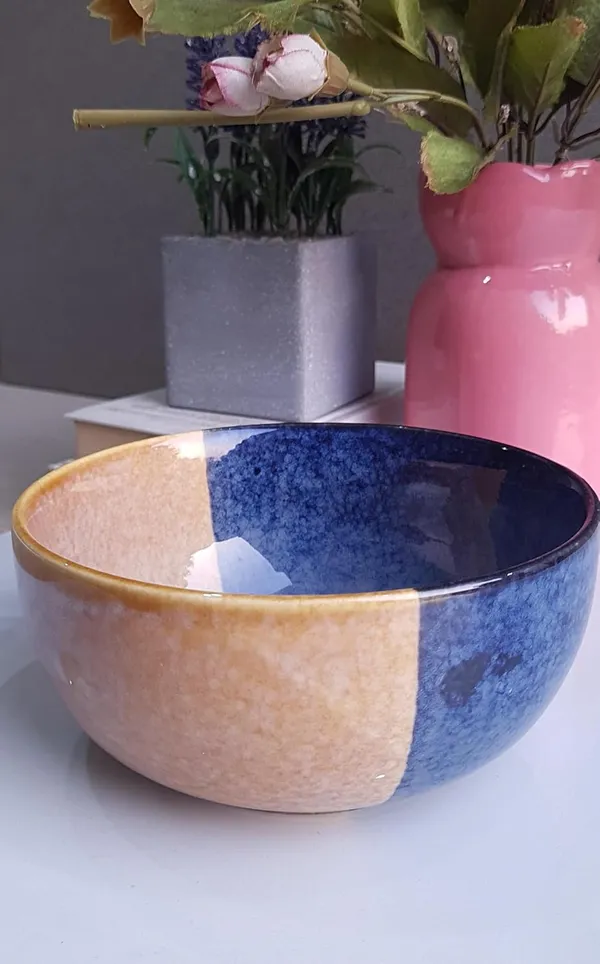 Ceramic_Handcrafted_Glaze_Finish_Blue_&_Brown_Dual-Color_Serving_Cum_Snack_Bowl:_(16cmx8cm)