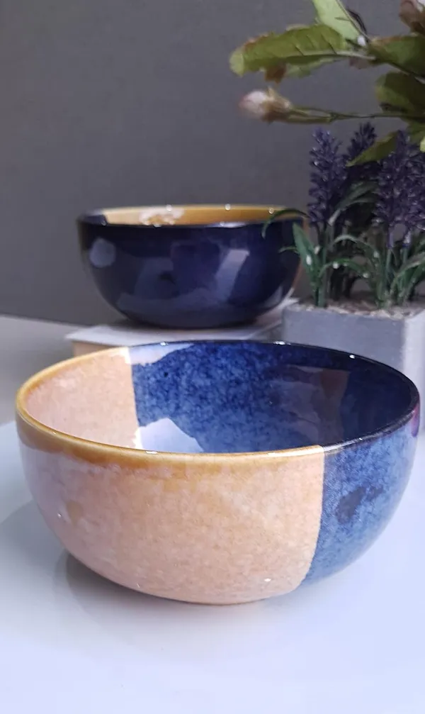 Ceramic_Handcrafted_Glaze_Finish_Blue_&_Brown_Dual-Color_Serving_Cum_Snack_Bowl:_(16cmx8cm)