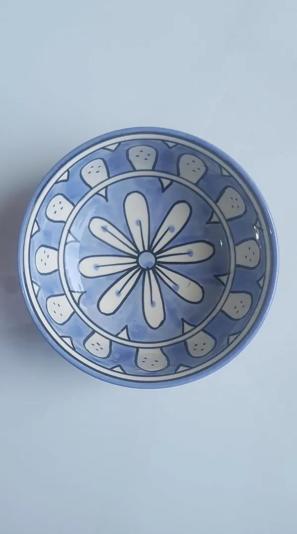 Ceramic_Handcrafted_Blue_Floral_Pattern_Serving_Cum_Snack_Bowl