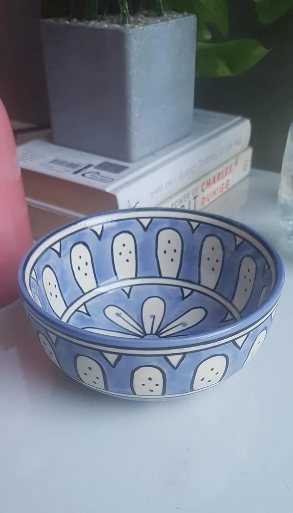 Ceramic_Handcrafted_Blue_Floral_Pattern_Serving_Cum_Snack_Bowl