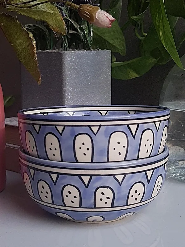 Ceramic_Handcrafted_Blue_Floral_Pattern_Serving_Cum_Snack_Bowl