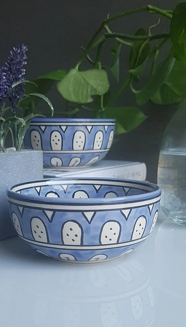 Ceramic_Handcrafted_Blue_Floral_Pattern_Serving_Cum_Snack_Bowl