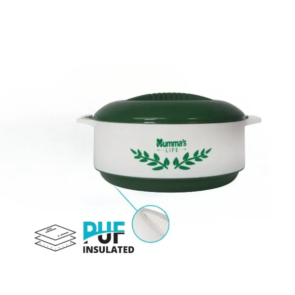 Green_Insulated_Casserole_Hot_Pot_With_Lid_Chapati_Box_For_Daily_Use