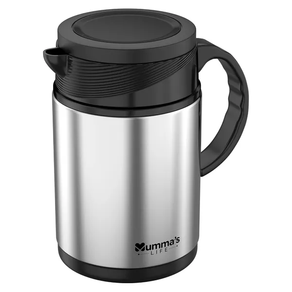 Silver_Steel_Thermal_Flask_And_Kettle_Leak-Proof,_Food-Grade_Plastic,_Insulated_Design