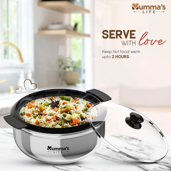 Silver_Insulated_Casserole_Hot_Pot_With_Lid_Chapati_Box_For_Daily_Use_Available_In_3_Different_Sizes