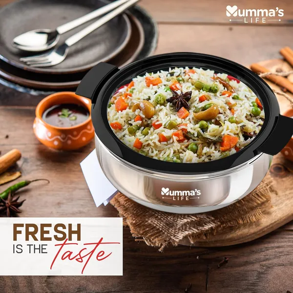 Silver_Insulated_Casserole_Hot_Pot_With_Lid_Chapati_Box_For_Daily_Use_Available_In_3_Different_Sizes