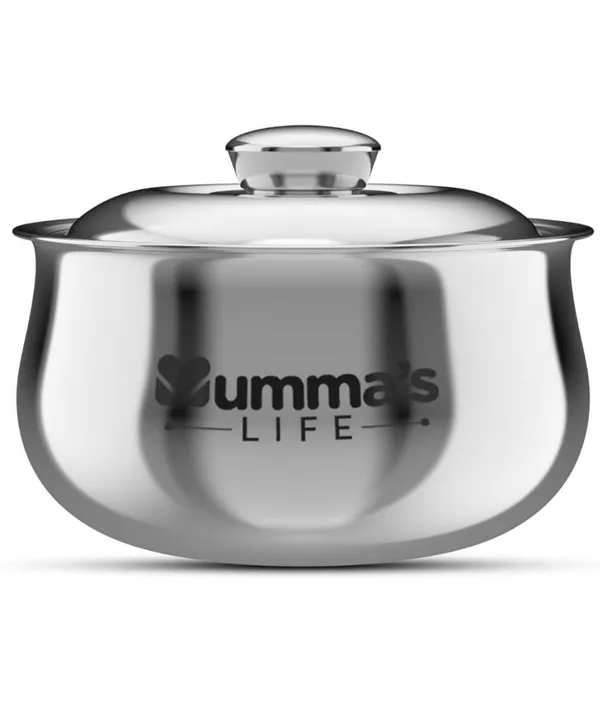 Silver_Insulated_Casserole_Hot_Pot_With_Lid_Chapati_Box_For_Daily_Use