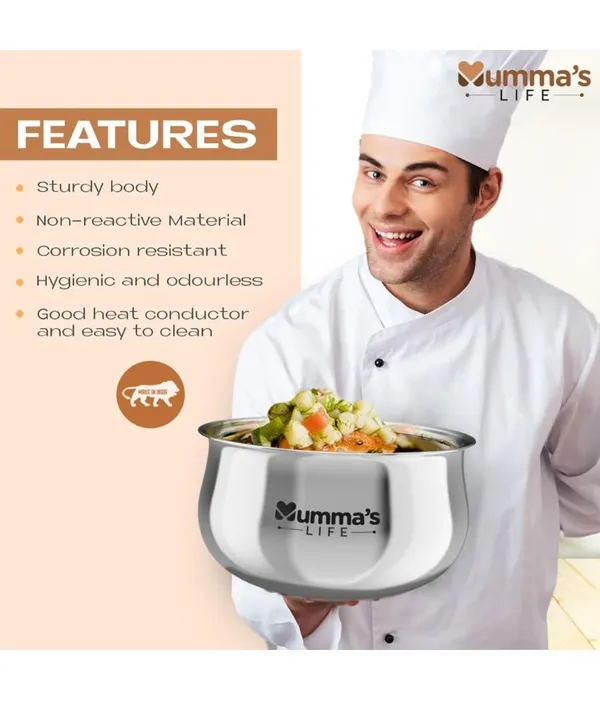 Silver_Insulated_Casserole_Hot_Pot_With_Lid_Chapati_Box_For_Daily_Use