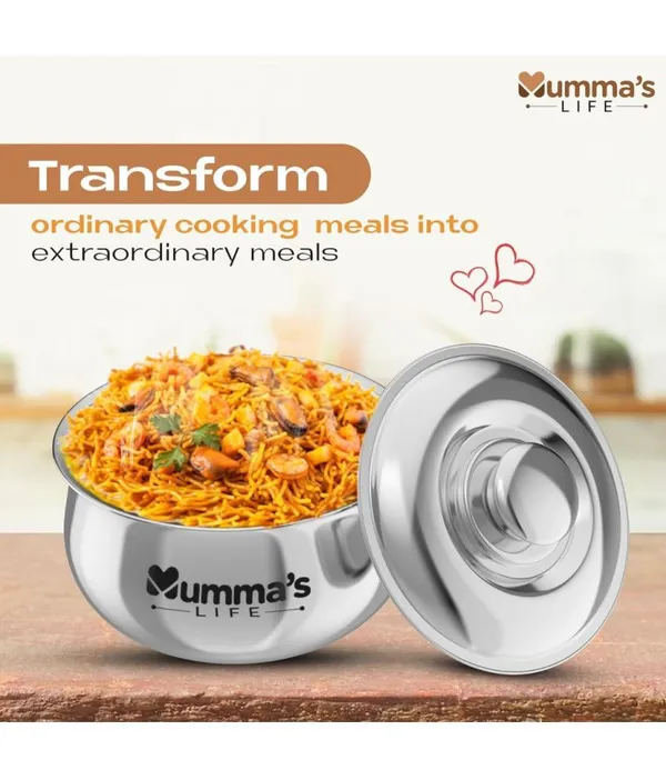 Silver_Insulated_Casserole_Hot_Pot_With_Lid_Chapati_Box_For_Daily_Use