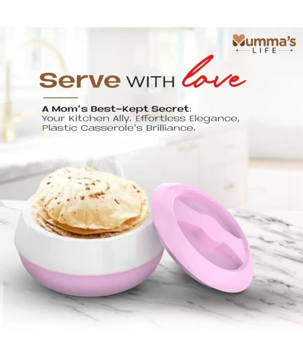Pink_Insulated_Casserole_Hot_Pot_With_Lid_Chapati_Box_For_Daily_Use