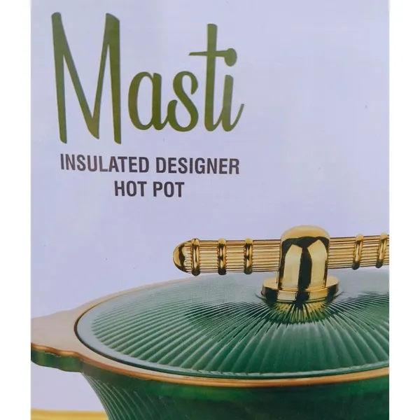 Green_Insulated_Casserole_Hot_Pot_With_Lid_Chapati_Box_For_Daily_Use