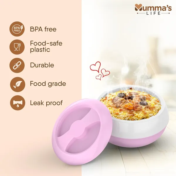 Pink_Insulated_Casserole_Hot_Pot_Or_Chapati_Box_Or_Hot_Case_With_Lid_Thermoware_Casserole