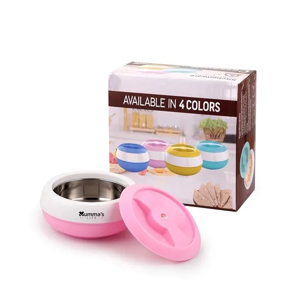 Pink_Insulated_Casserole_Hot_Pot_Or_Chapati_Box_Or_Hot_Case_With_Lid_Thermoware_Casserole