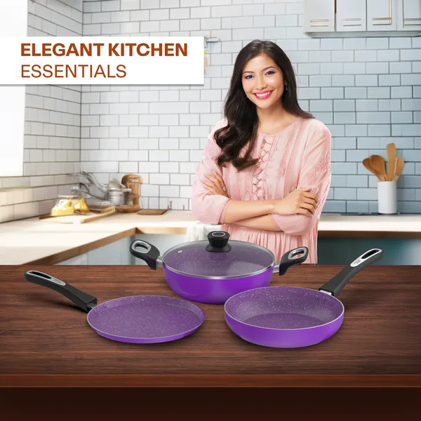 Purple_Non_Stick_Aluminium_Cookware_Set_With_Glass_Lid