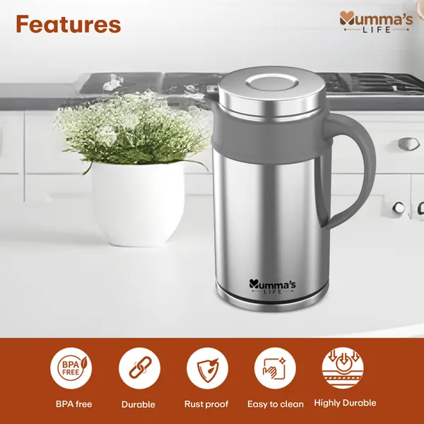 Grey_Steel_Thermal_Flask_And_Kettle_Leak-Proof,_Food-Grade_Plastic,_Insulated_Design