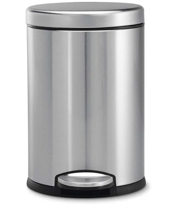 Stainless_Steel_Plain_Pedal_Bin_With_Plastic_Bucket_And_Lid