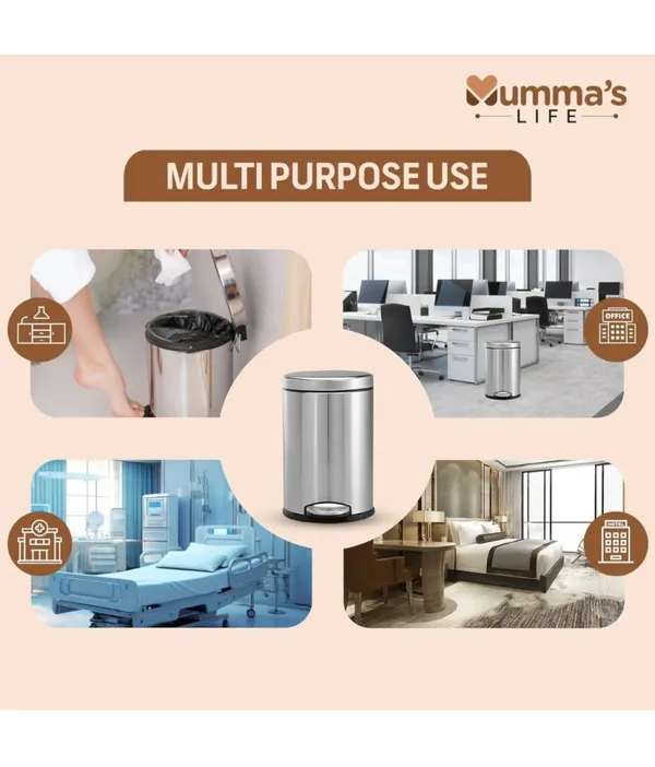 Stainless_Steel_Plain_Pedal_Bin_With_Plastic_Bucket_And_Lid