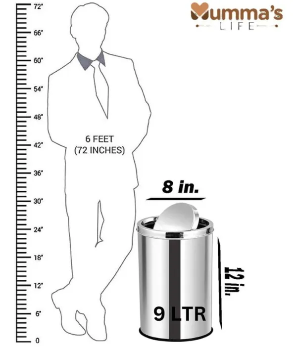 Stainless_Steel_Swing_Dust_Bin_With_Lid