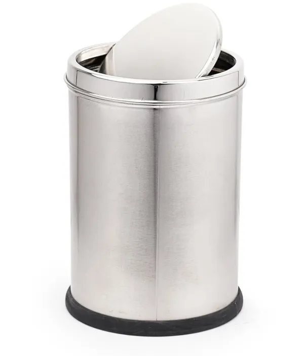 Stainless_Steel_Swing_Dust_Bin_With_Lid