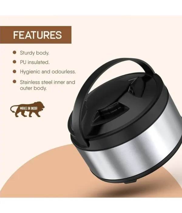 Stainless_Steel_Insulated_Casserole_With_Lid_Double_Wall_Thermoware_Hot_Pot_For_Roti,_Chapati_And_Meals