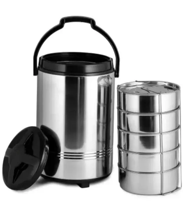 Stainless_Steel_Office_Tiffin_Box_Set_5_Multipurpose_Containers_With_Silver_Finish