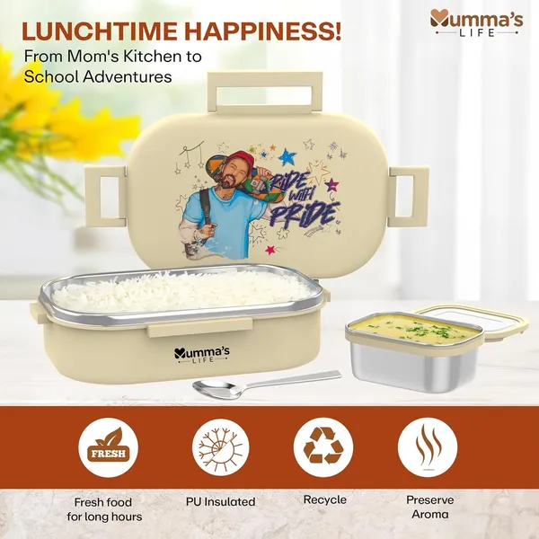 Yellow_Leak-Proof_Tiffin_Box_With_4-Side_Lock_Lid_Stainless_Steel_Inner_Container