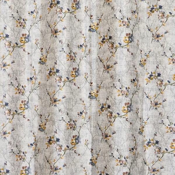 Grey_Polyester_Floral_Print_Textured_Curtain_Steel_Eyelet