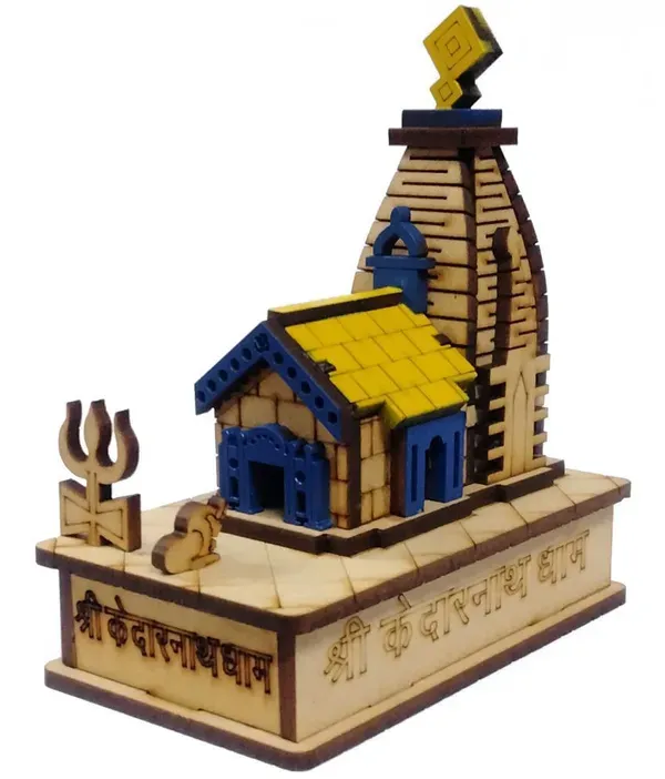 Brown_Wooden_Kedarnath_Ji_Hand_Crafted_Wooden_Kedarnath_Dham