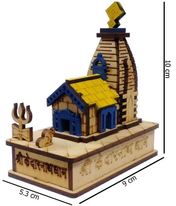 Brown_Wooden_Kedarnath_Ji_Hand_Crafted_Wooden_Kedarnath_Dham