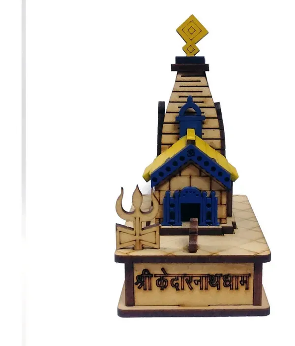 Brown_Wooden_Kedarnath_Ji_Hand_Crafted_Wooden_Kedarnath_Dham