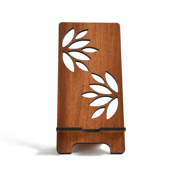 Brown_Wooden_Portable_Mobile_Stand_For_Home,_Office_Table,_Compatible_With_All_Smartphone