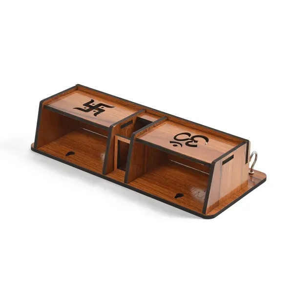 Brown_Wooden_Wall_Mounted_Om_Swastik_Designer_Key_Hanger_And_Glossy_Mobile_Holder