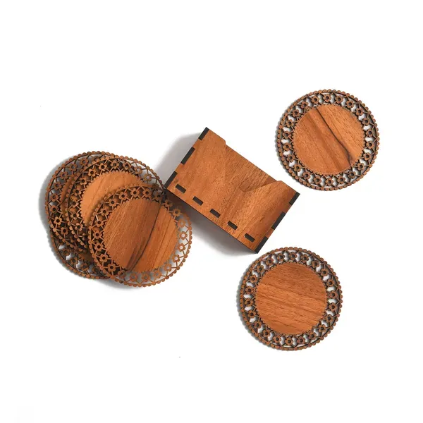 Brown_Wooden_Coasters_With_Proper_Coaster_Stand_Coaster_Set_Of_6_Feet_For_Tea_Cups,_Coffee_Mugs_And_Glasses