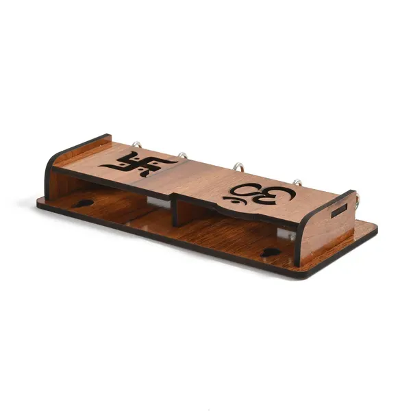 Brown_Wooden_Unique_Om_Swastik_Wooden_Key_Holder_For_Wall_Decor