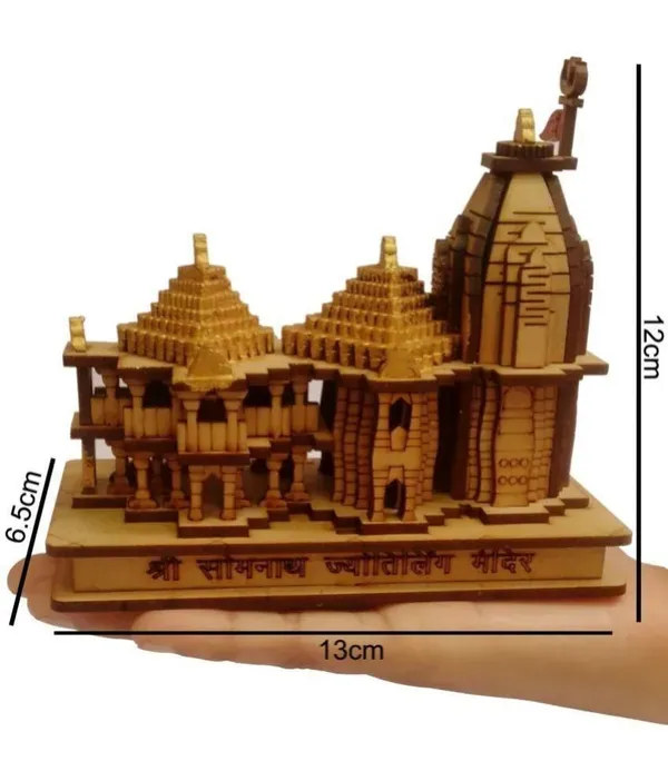 Brown_Wooden_Hand_Carved_Wooden_3D_Somnath_Temple