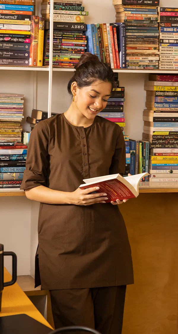 Coffee_Brown_Khadi_Cotton_Co-Ord_Set