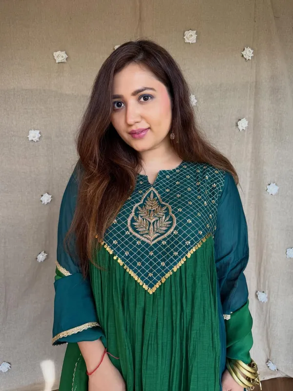 Nayantara_Emerald_festival_embroidery_anarkali_set